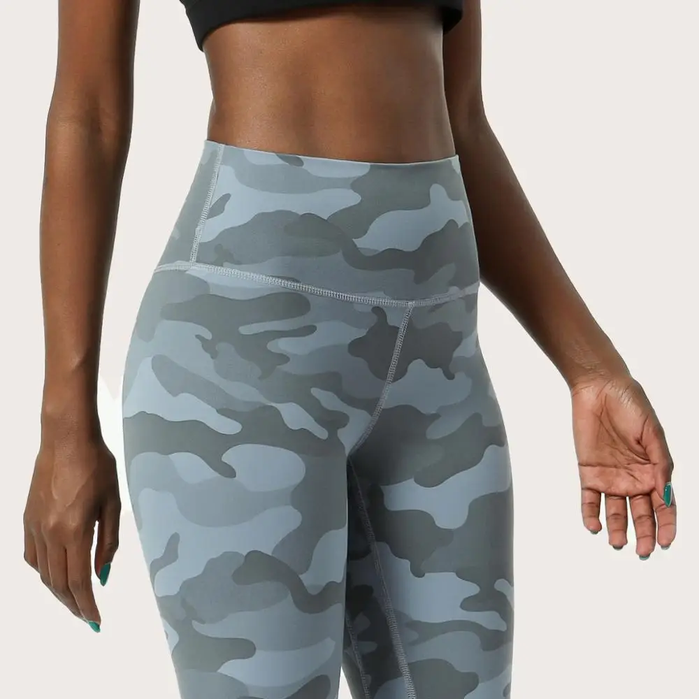 

Camo Printed Push Up Leggings Women Fitness Yoga Pants High Waist Squat Proof Ankle Length Gym Sport Leggings Running Tights