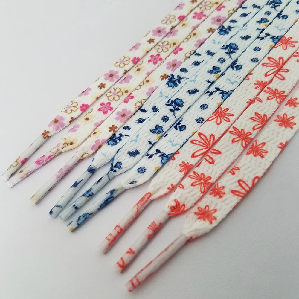 

New Sakura Shoelaces Cartoon Printing Fashion Unisex Flat Shoe Laces High-top Canvas Sneakers Shoelace Sports Shoelaces