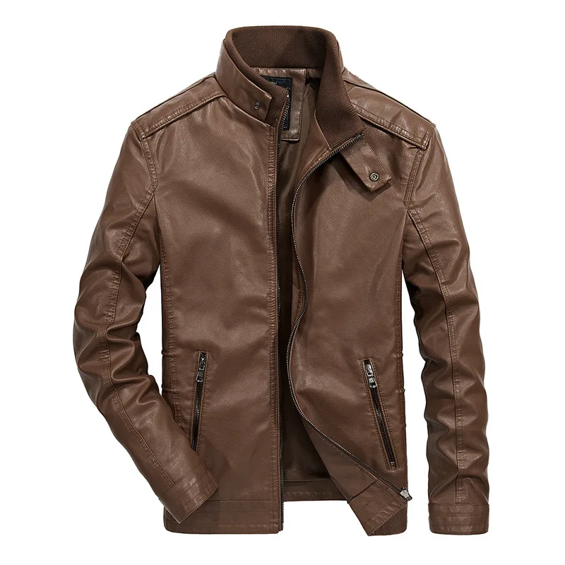Windbreaker Overcoat Men's Jackets Coat Winter Female PU Plus Size Clothes Fit Windproof Hombre Smart Casual 5XL MOOWNUC | Мужская