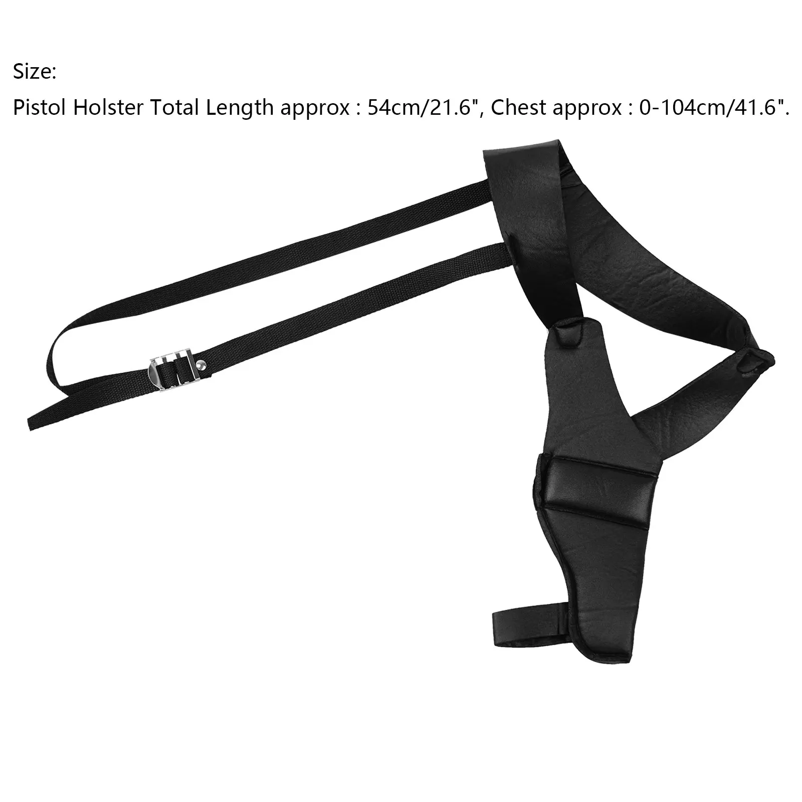 

Mens Womens Cosplay Special Policeman Costume Accessory Black Lightweight Pistol Holster for Adult Halloween Costume Accessories