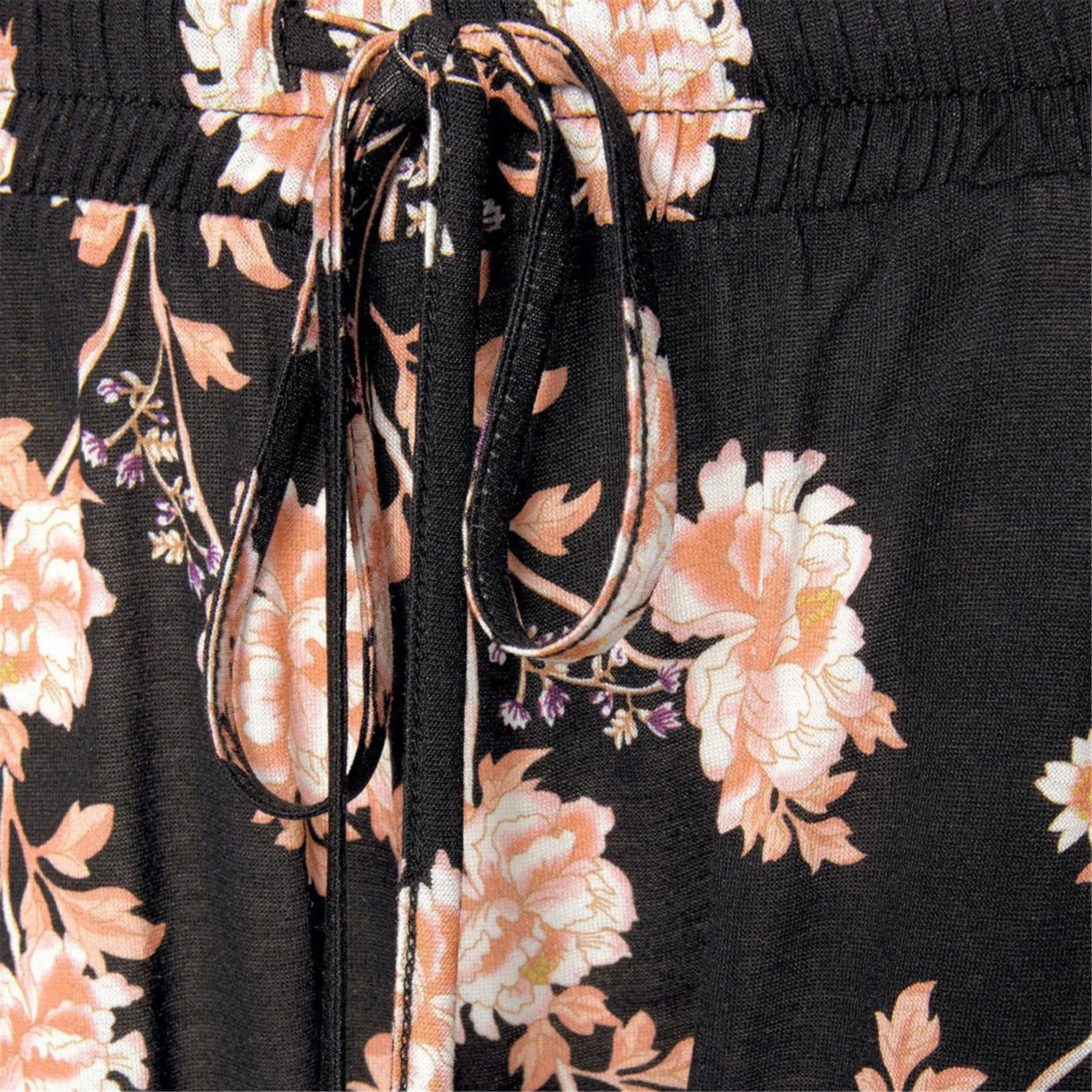 С эластичной резинкой на талии в стиле Бохо пляжные брюки для женщин богемном