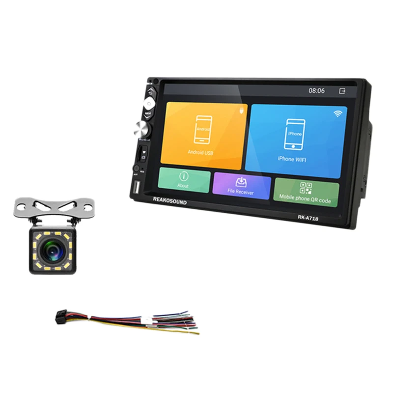 2 Din автомобильное радио 7 дюймов Android 8 1 Универсальный dvd плеер GPS навигация Bluetooth