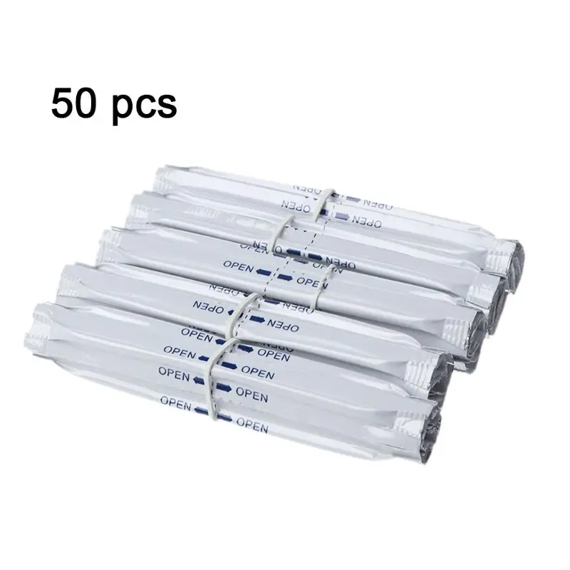 50pcs 180 шт./кор. влажные шт. пропитанная спиртом хлопковая ткань тампоны двойные палочка для очистки для технология 2,4 плюс для технология 3,0 LIL/LTN/его/GLO нагреватель - Цвет: 50pcs
