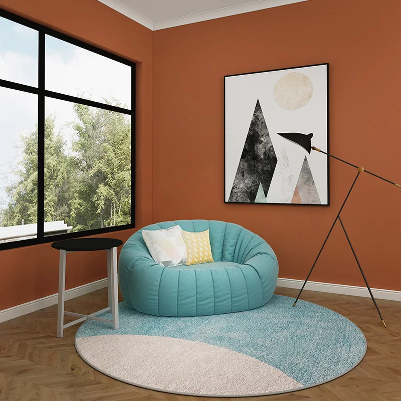 

Modern simple circular living room carpet chair tea table carpet study cashmere floor mat bedroom bedside carpet household