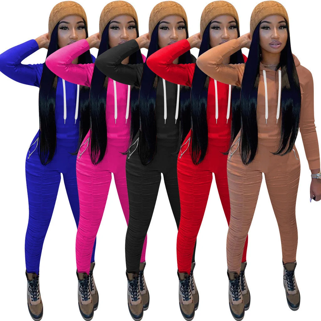 

Women Sets Two Piece Sport Casual Outfit Sweatshirt Hoodies Top Sweatpants Sweat Track Suit Women's