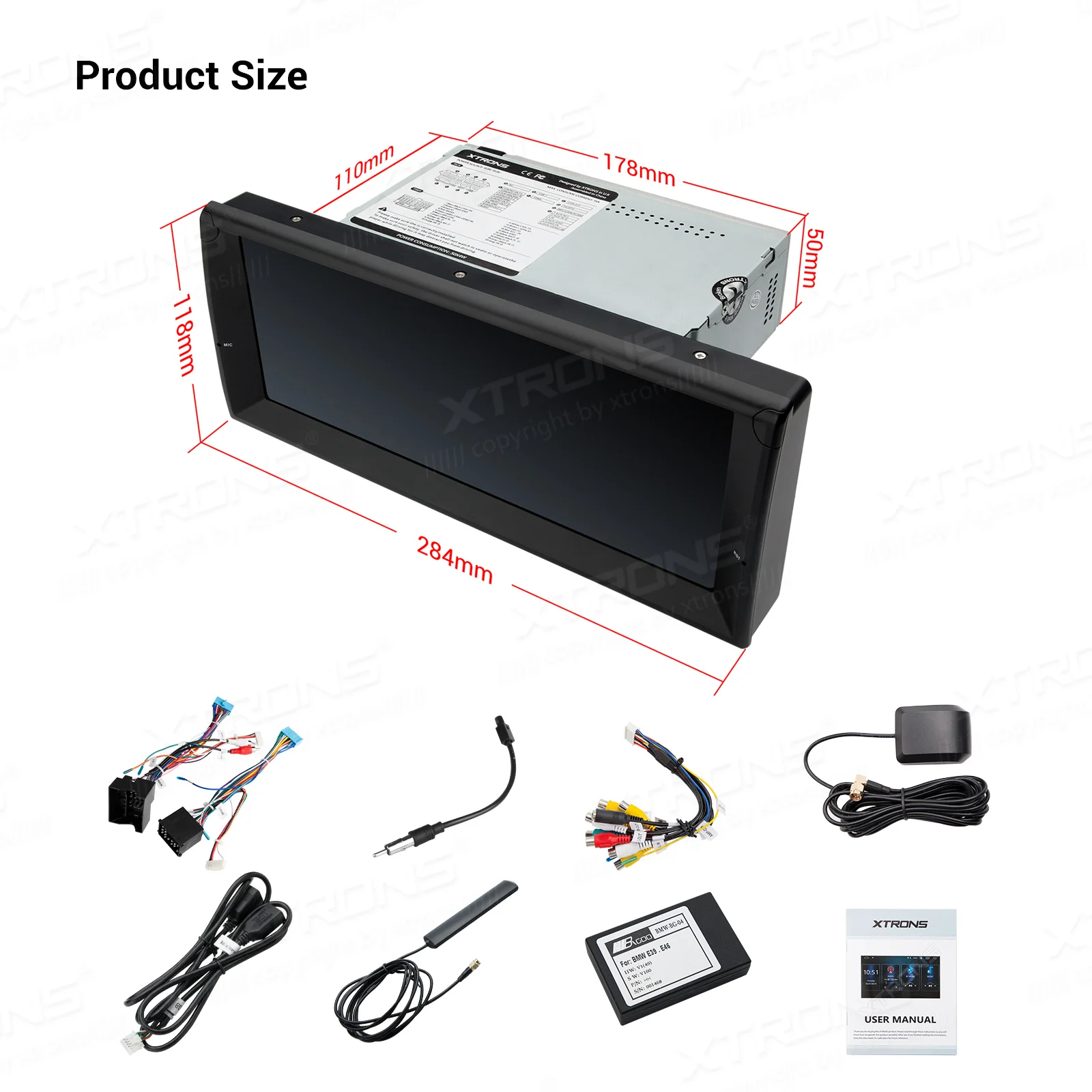 XTRONS 10 25 ''Android автомобильный стерео плеер GPS навигация RCA DSP для BMW 7 серии E38 1994 2001