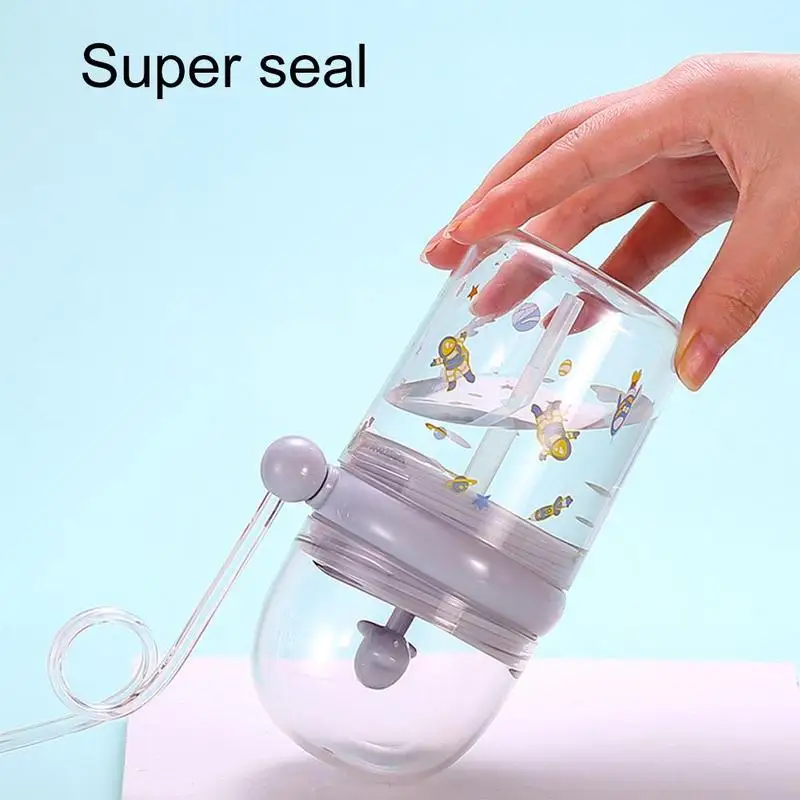 250 мл детская чашка с распылителем воды Мультяшные киты портативные чашки для