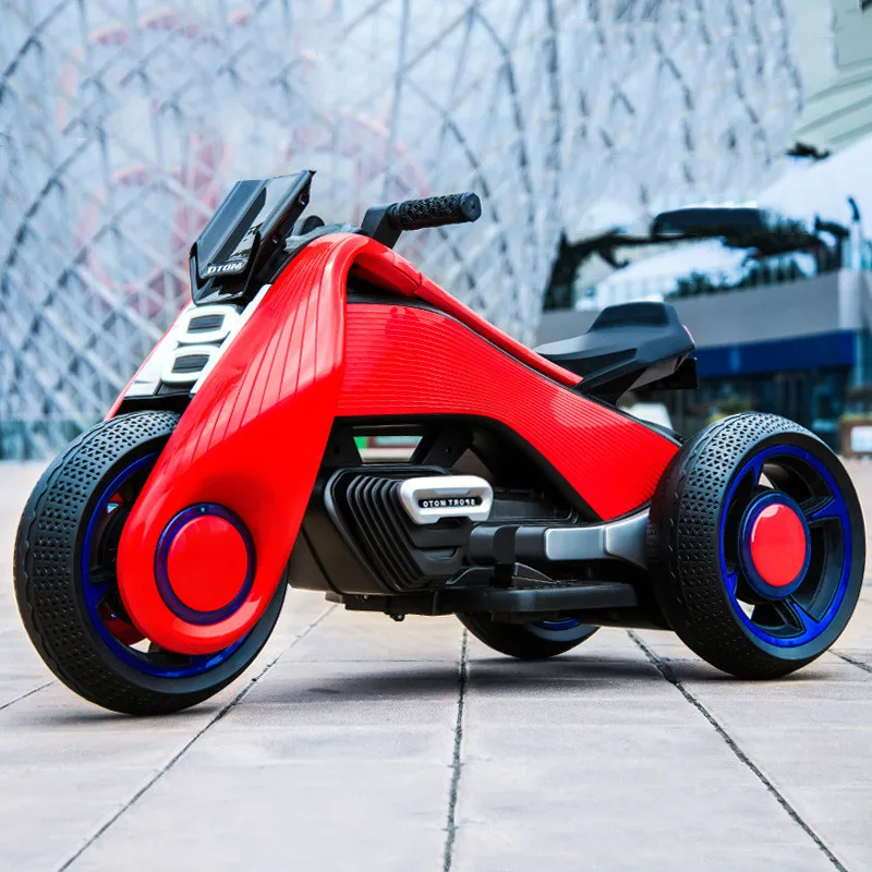 Children's Electric Three-wheel Motorcycle Boys Tricycle Car Baby Dazzle Light Motorbike for Kids Ride on | Игрушки и хобби