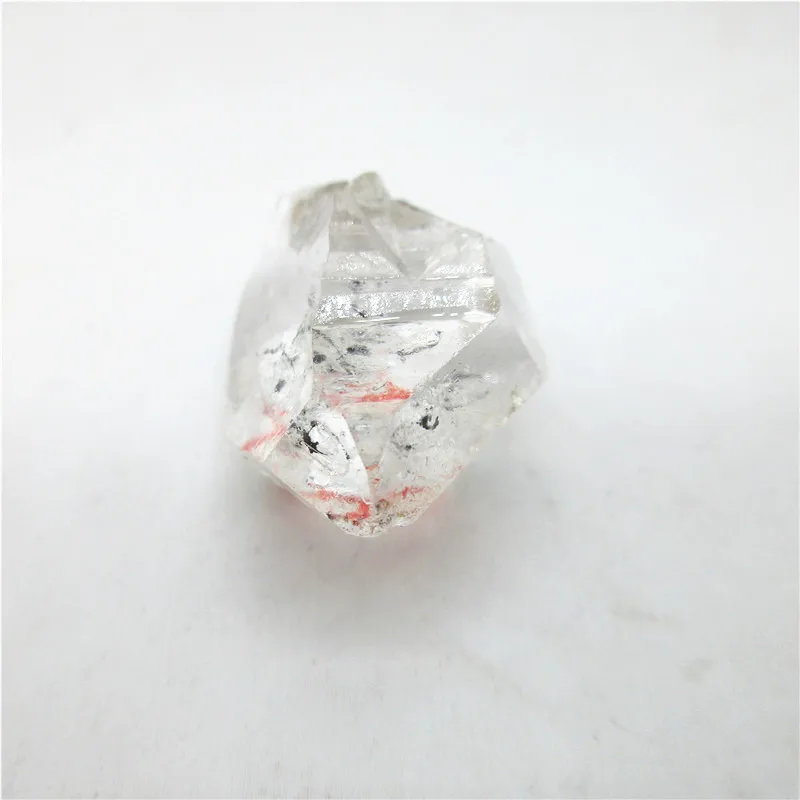 

15g Water Bladder Stone Flowing water Natural White Quartz Crystal Double Points Wands Rock Obelisk Healing Mineral Specimen