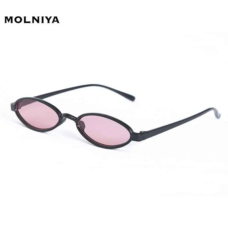 

2021 Punk Oval Sunglasses Men Women Vintage Small Frame Sun Glasses Resin Lens Eyewear okulary przeciwsłoneczne