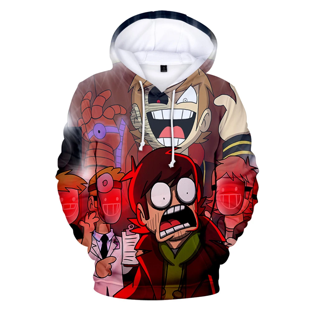 

Kawaii Eddsworld 3D Print Hoodies Men Women Anime Cool Fashion Sweatshirts Harajuku Streetwear Pullovers Boys Girls Top Clothing