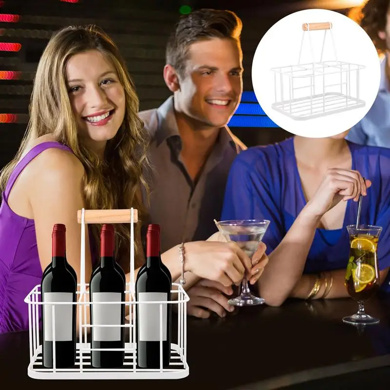 

1 PC Practical Simple Household Bottle Wine Bottle Display Holder Basket for Home Picnic Bar Hotel KTV