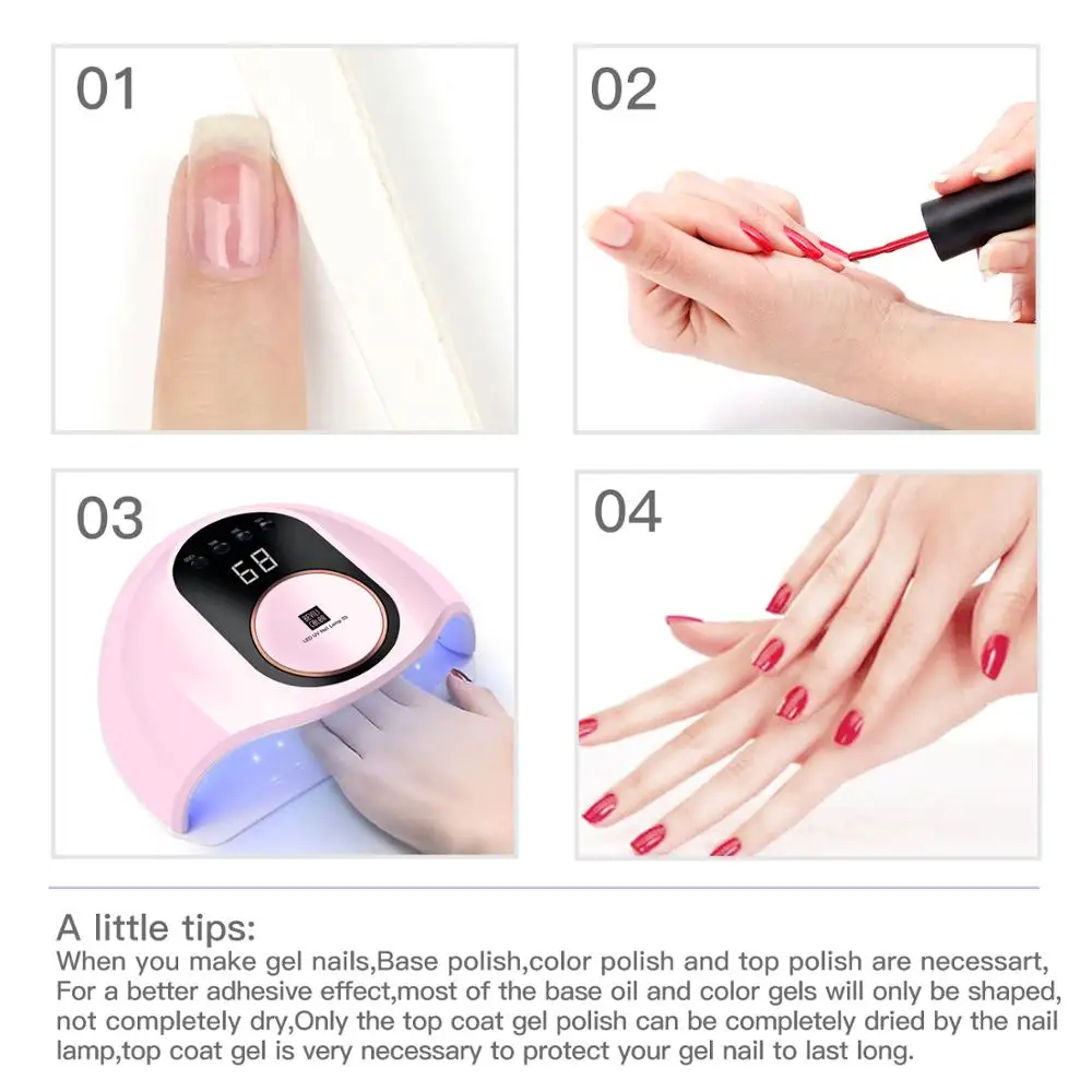 

168W UV LED Lamp For Nails Dryer 42 LEDS For Manicure Gel Nail Dryer Drying Nail Polish Lamp Auto Sensor Manicure Tools