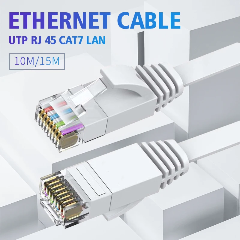 

10m/15m Ethernet Cable Lan Cable UTP RJ 45 Network Cable For Cat6 Compatible Patch Cord For Modem Router Cable Ethernet