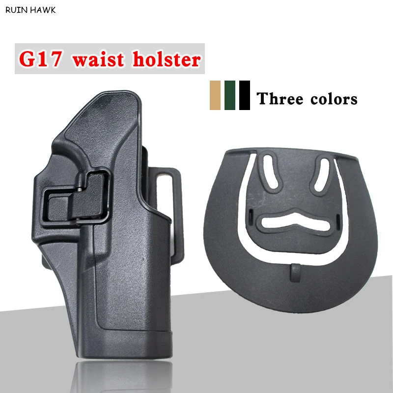

Military Army Police Airsoft Shooting Gun Holster Glock 17 19 22 23 31 32 Tactical Right Hand Gun CQC Belt Holster