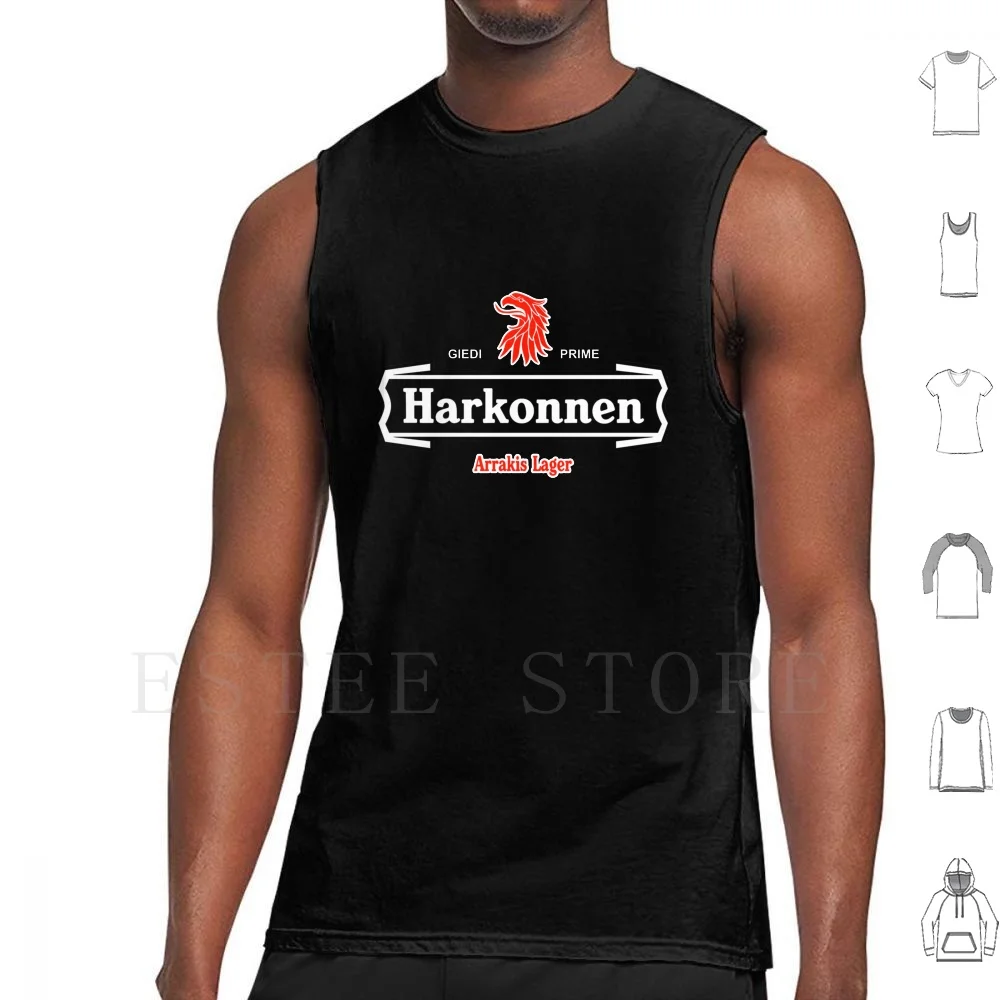 

Arrakis Lager Tank Tops Vest Sleeveless Movies Video Games Choam Beer Harkonnen