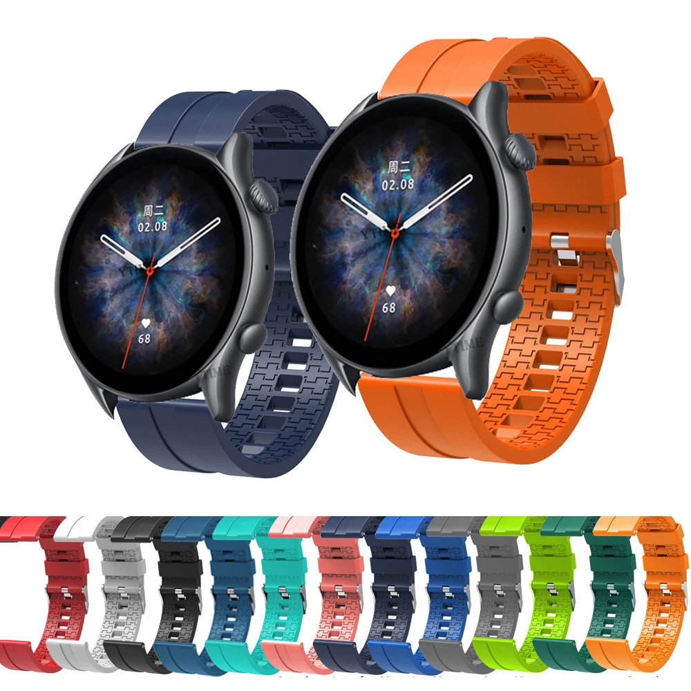

Ремешок силиконовый для смарт-часов Amazfit GTR 3 Pro GTR3 Pro