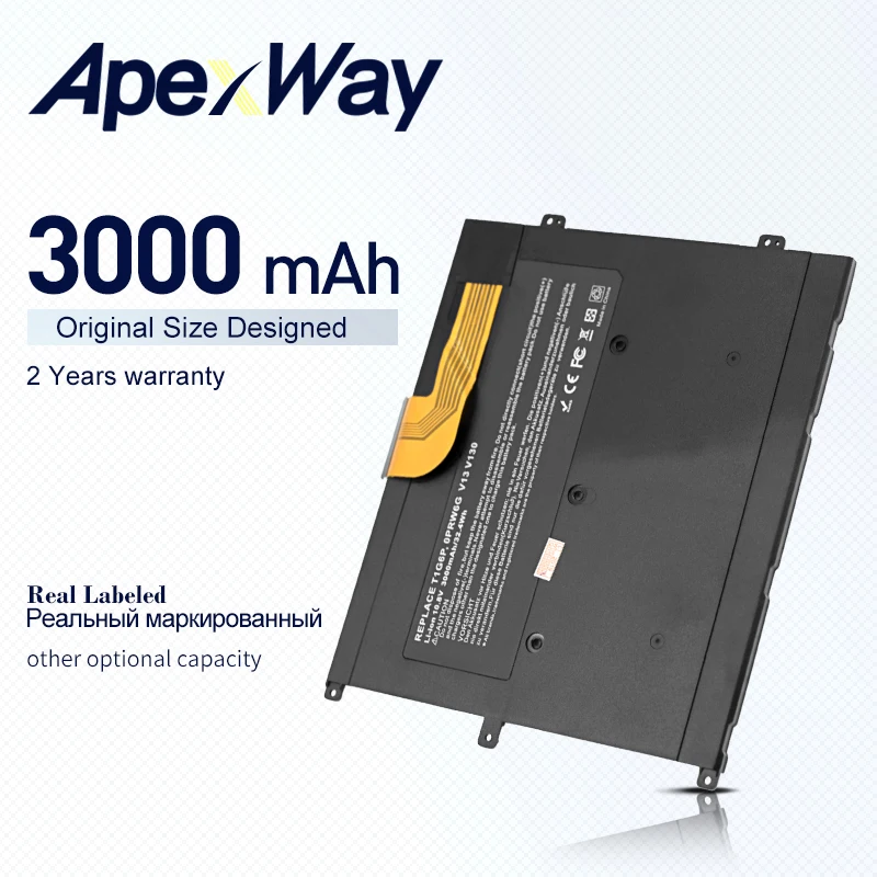 Литий полимерный аккумулятор ApexWay 10 8 в 3000 мАч для ноутбука 0NTG4J 0PRW6G DELL Vostro V13 V13Z V130