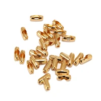 100pcs gold tone stainless steel ball chain buckle connectors clasps fits 1 5mm2 4mm3mm beaded ball chain for diy jewelry
