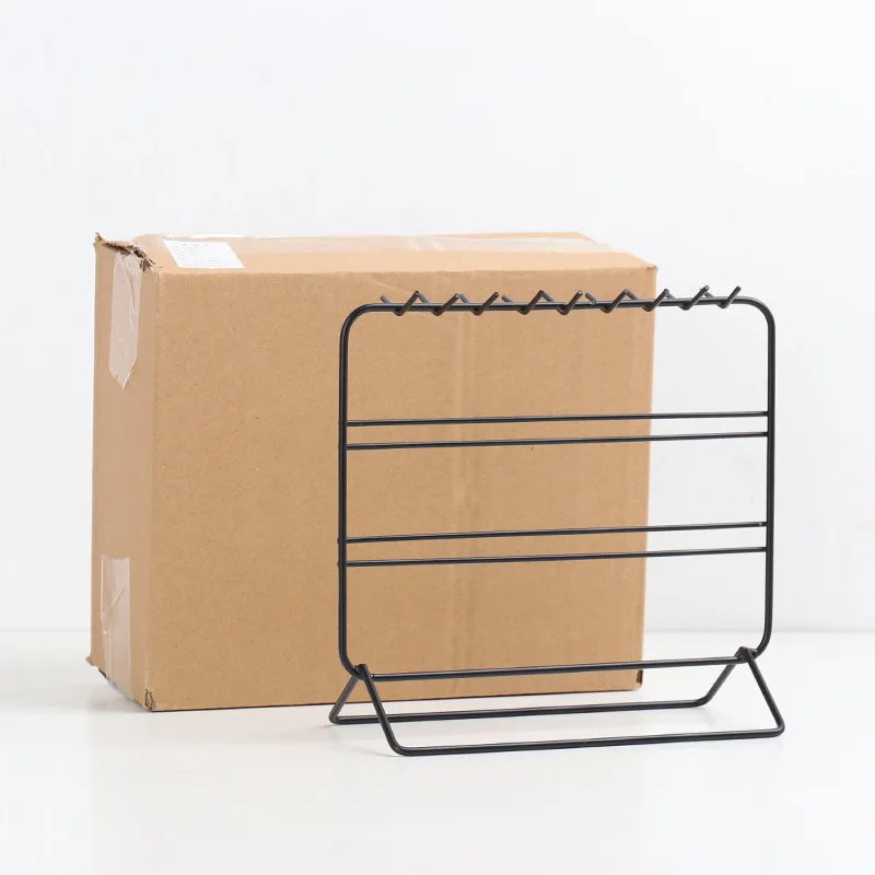 

Metal Jewelry Organizer Rack Earrings Necklace Storage Organize Display Rack Embedded Creative Jewelry Rack Home Storage Tools