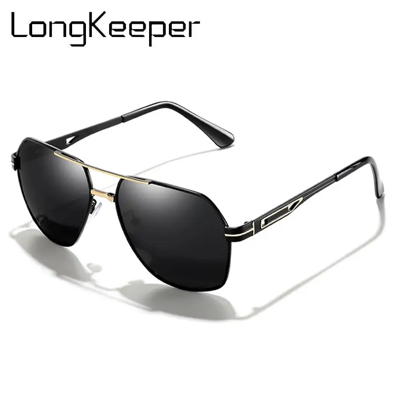 Солнцезащитные очки авиаторы LongKeeper UV400 для мужчин и женщин поляризационные в