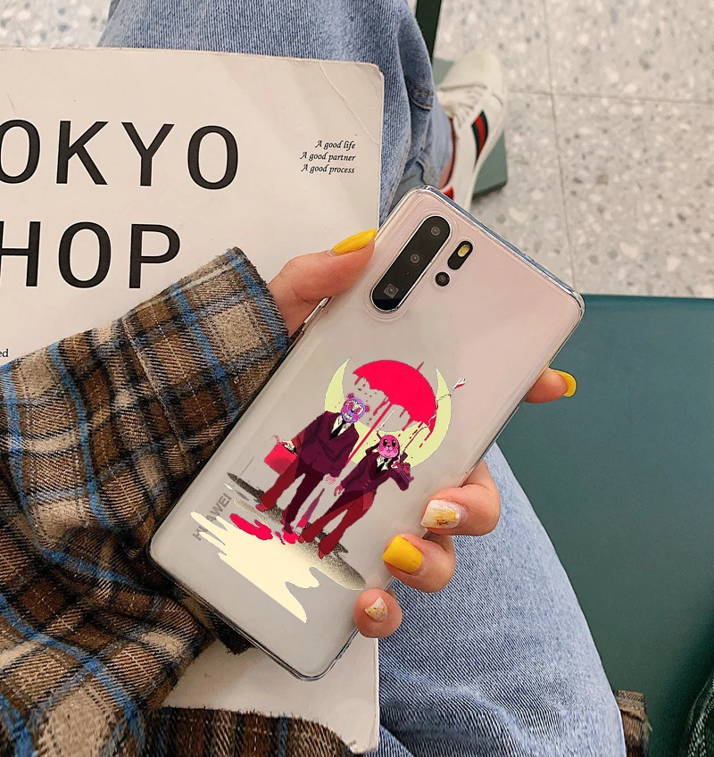 Зонт Academy из ТПУ прозрачный мягкий силиконовый чехол для телефона huawei mate 10 20 pro P8 P9