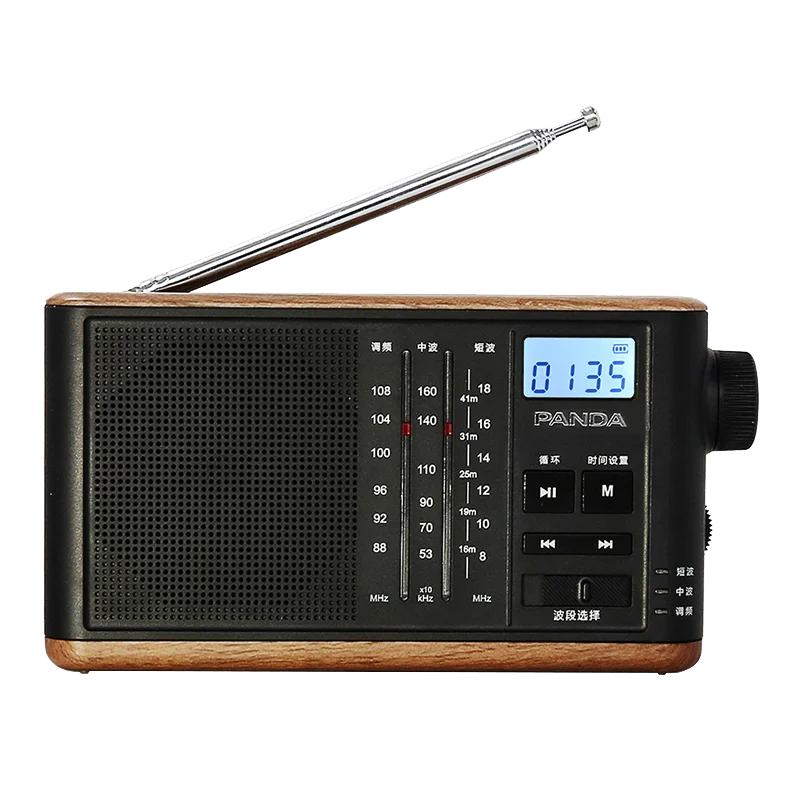 Полнодиапазонное Ретро Радио PANDA FM AM SW-лучший подарок для пожилых людей слушать
