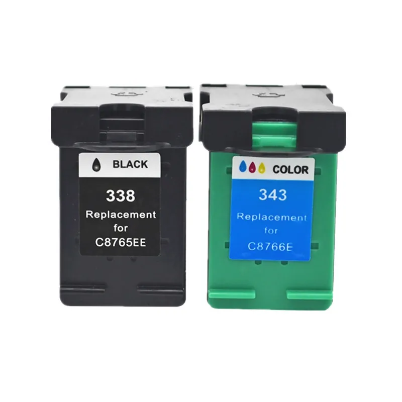 Черная Замена для hp 338 343 hp338 hp343 чернильный картридж Deskjet 460C 5740 6520 6540 6840 Photosmart