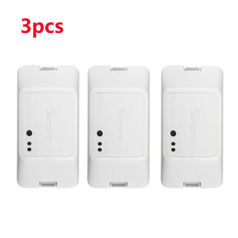 3pcs 2/3/5 шт SONOFF основные R3 умный дом переключатель Wi-Fi на/off Пульт дистанционного управления с Alexa Google home IFTTT пульт дистанционного управления с помощью ewelink - Комплект: 3pcs