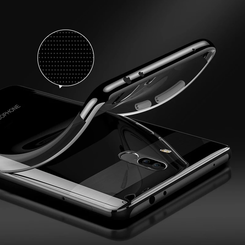 Чехол-накладка для Xiaomi Pocophone F1 силиконовый прозрачный | Мобильные телефоны и