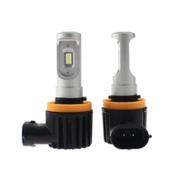 auto h11 h8 h9 h16 jp replacement lamp 3000k golden color 6500k cool white all in one v8 fanless led headlight