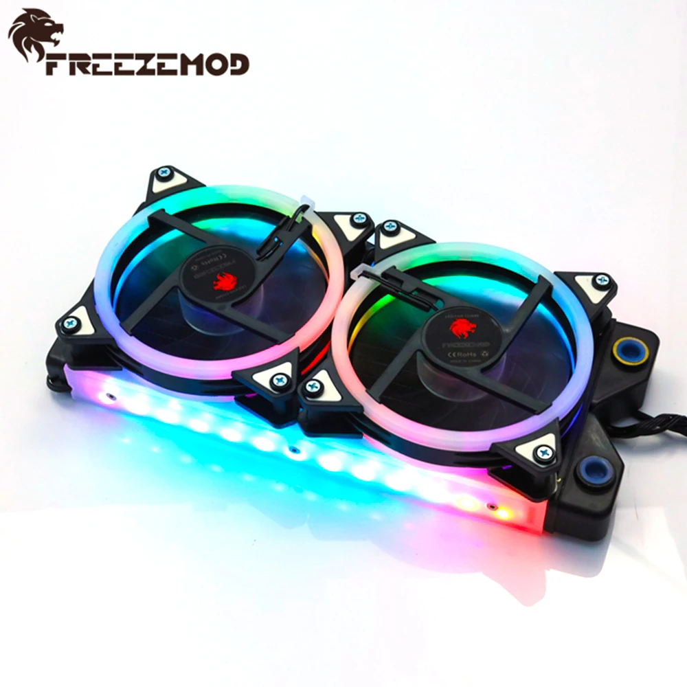 

FREEZEMOD RGB 240mm Copper Radiator Lighting Radiator Thickness 28mm Water Cooler Heat Sink Water Cooling 5V AURA SYNC A-RGB