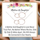 Ожерелье для матери и дочери, подарки, цепочка с двойным круглым кулоном, ожерелья для женщин, ожерелья, подвески, женская бижутерия на день рождения, подарок