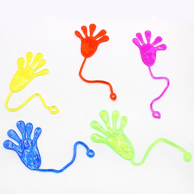 

10Pcs Elastically stretchable sticky palm Climbing Tricky hands toys