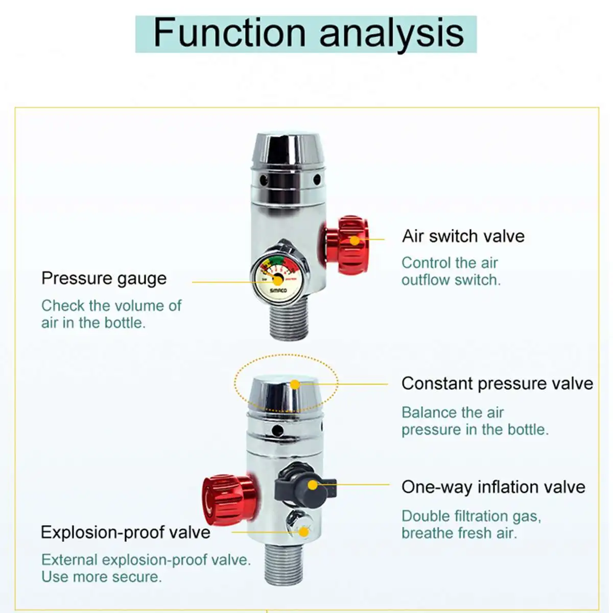 Снаряжение для дайвинга S400 кислородный баллон подводного плавания Воздушные
