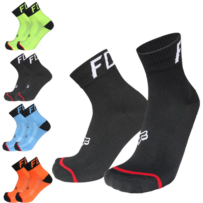 

New Cycling Socks Men Women Sports Breathable Professional Competition Bike Socks Running Socks Calcetines Ciclismo