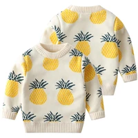 teenage kids sweaters spring winter baby boys girls warm tops plus velvet thicken knitted bottoming high quality