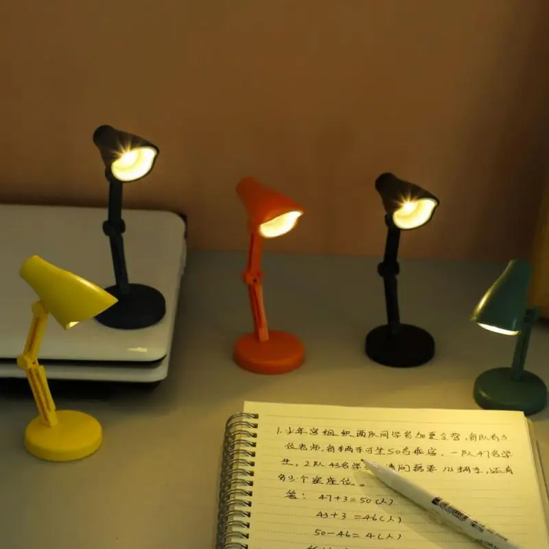 

Book Light Mini LED Lamp LightReading Light Portable Folding LED Desk Lamp Magnetic Table Eye Protection Night Lights Gifts DIY