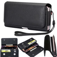 leather wallet case for samsung note 20 ultra s20 fe card waist pack belt clip bag for iphone12 huawei xiaomi mobile phone pouch