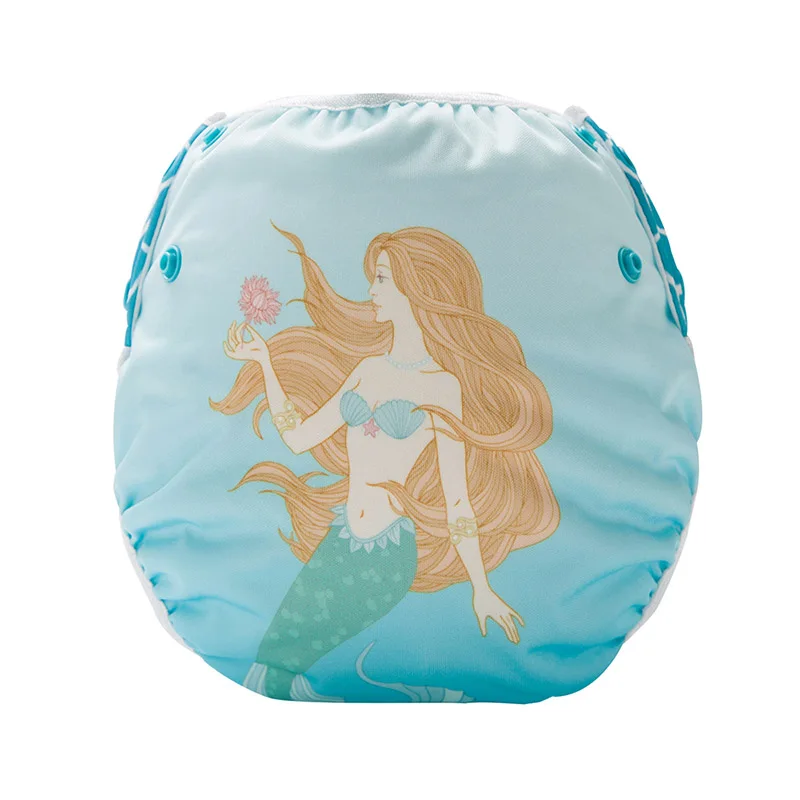 Все в одном хлопок ткань купальный подгузник Многоразовые Детские пеленки для