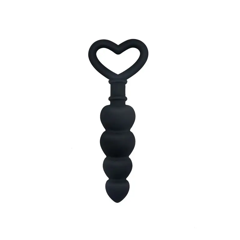 Анальная пробка в форме сердца силиконовый мяч эластичный массажер простаты