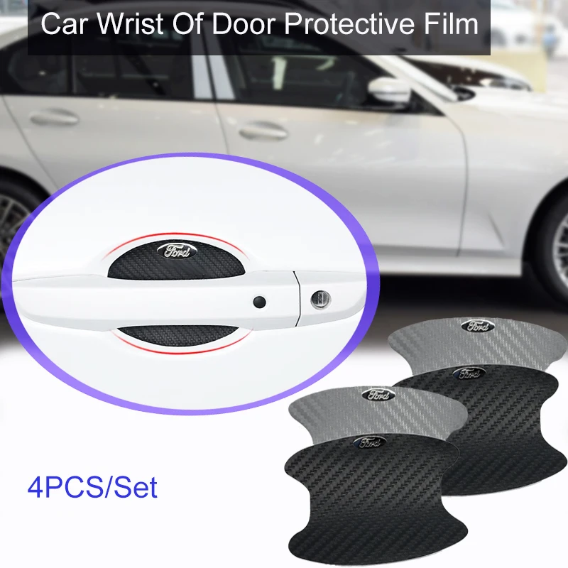 4 шт. наклейки на дверную ручку автомобиля автомобильные товары наклейка для Ford