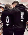 Одежда для пар, толстовки с капюшоном в стиле K-Pop, Мужская одежда, Свободный свитшот, модная толстовка, женская уличная одежда в стиле хип-поп, топы с капюшоном и принтом для влюбленных