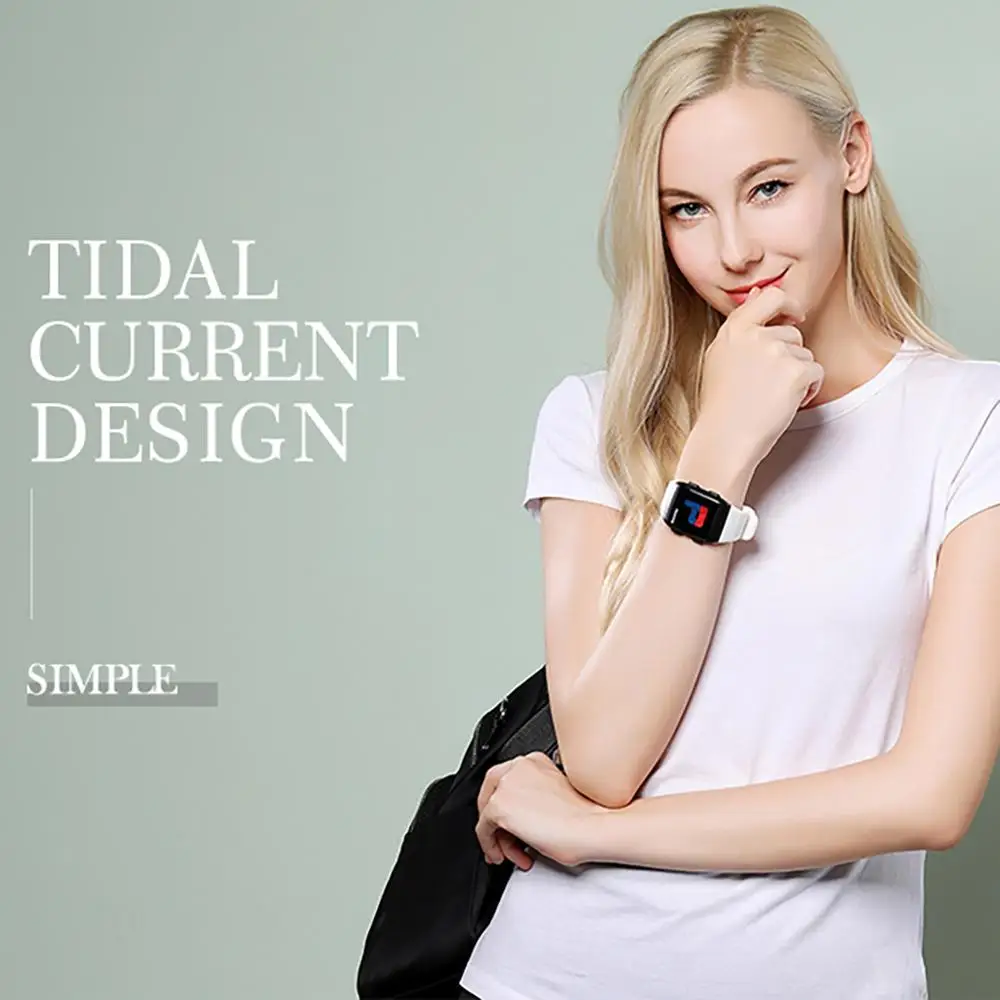 2019 мужские и женские спортивные часы модные водонепроницаемые с силиконовым