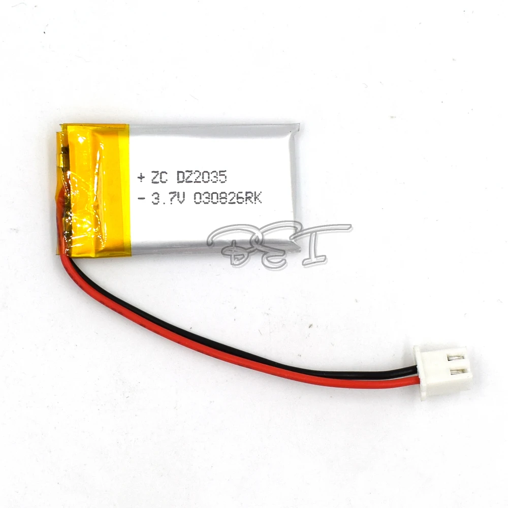 

5Pcs Rechargeable Li-Polymer lithium battery 3.7V 402035 250mAh Battery With Plug For Toy MP3 MP4 GPS Speaker LED Light Reader