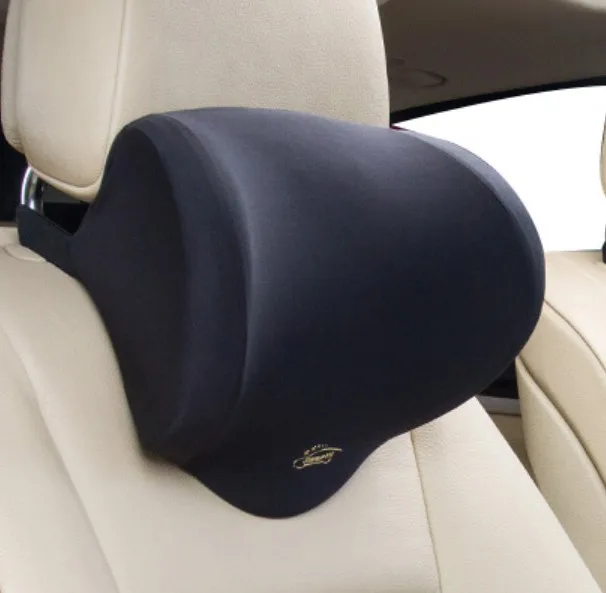 black neck pillow Автомобильный подголовник, подушка для шеи, поясная подушка для спины, Автомобильная подушка с эффектом памяти, полиэстер, дышащая подушка для спинки, подходит для тела - Название цвета: black neck pillow