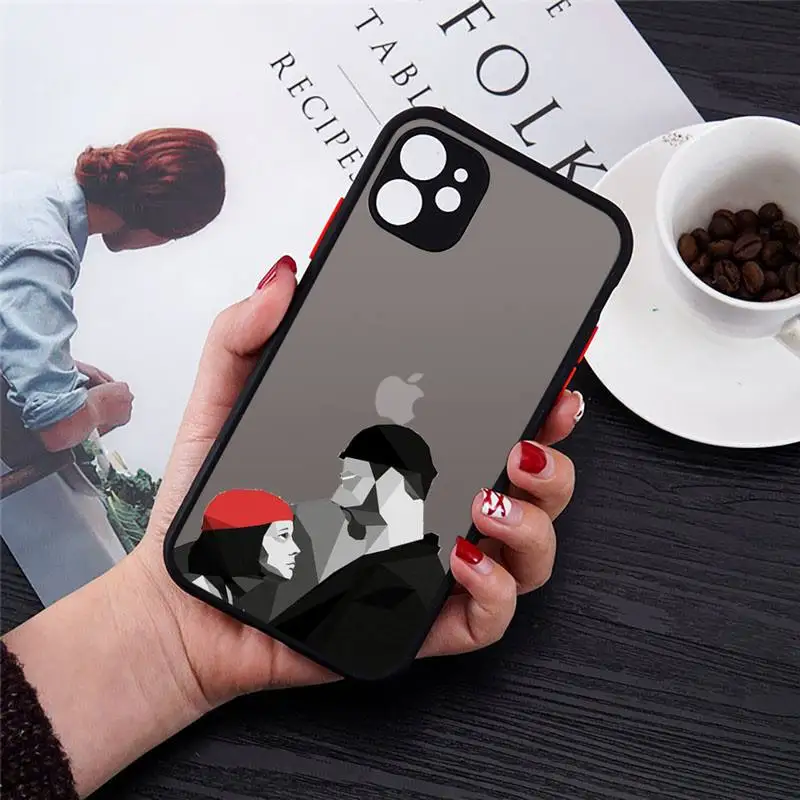 

Movie Leon And Mathilda Phone Case Matte Transparent for iPhone 7 8 11 12 s mini pro X XS XR MAX Plus cover funda