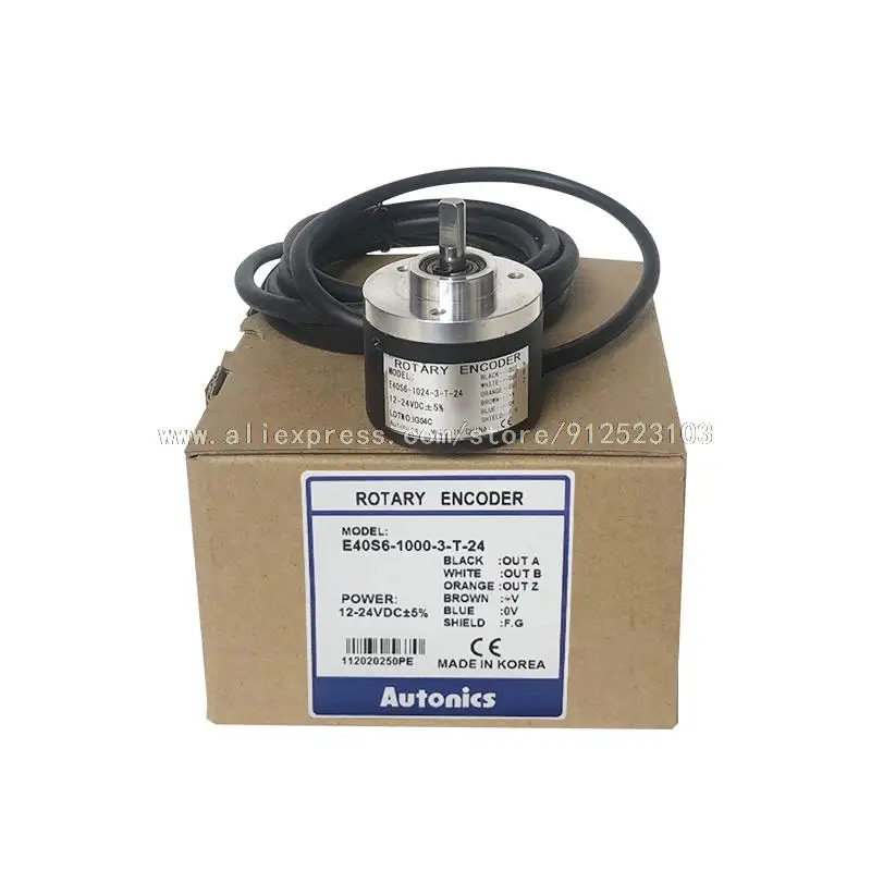 

E40S6 E40S8 Rotary Encoder E40S6-1000-3-T-24 1024 360 600 2000 2500-3-N