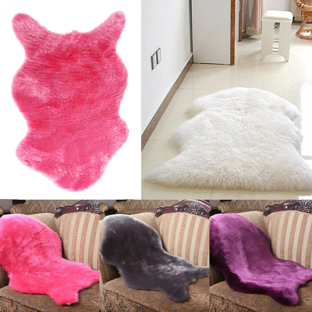 Искусственный шерстяной кожаный диван коврики эркер подушки для гостиной