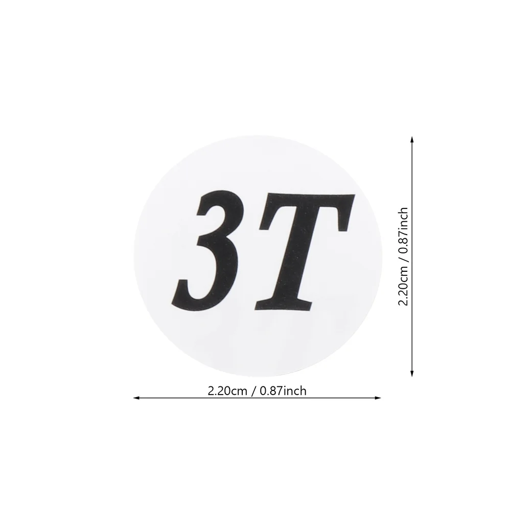 

2 Roll Toddler Clothing Size Label Sticker Durable Premium Size Sticker